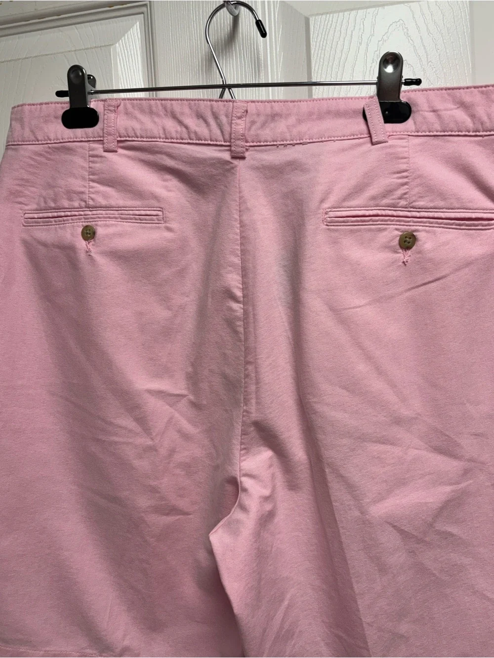 Polo Ralph Lauren Men's Pink 100% Cotton Pleated Tyler Chino Shorts Size 38